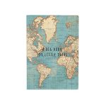 Libreta bonita con mapa del mundo